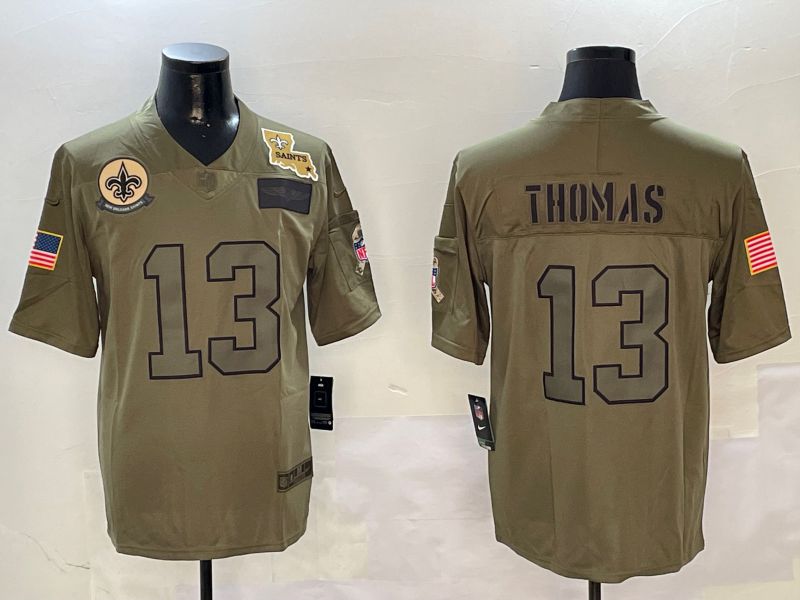 Men New Orleans Saints 13 Thomas Green 2024 Nike Limited NFL Jersey style 01082